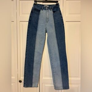 PacSun Two-Tone 90’s Boyfriend Denim Jeans Size 26